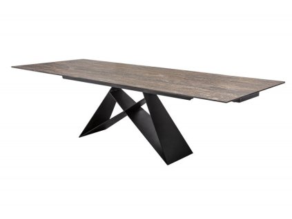 1200 6 rozkladaci keramicky jidelni stul prometheus 180 260 cm hnedy
