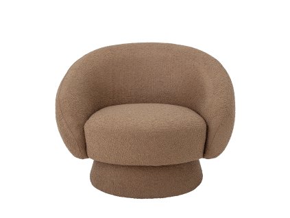 Hnědé křeslo Ted Lounge Chair, polyester