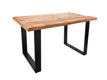 1371 6 masivni mangovy jidelni stul iron craft 140cm