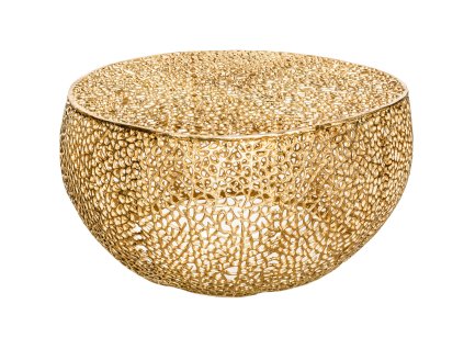 1740 7 konferencni stolek leaf 80cm gold