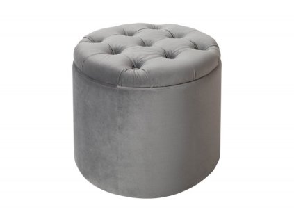2250 7 designovy sametovy taburet stribrny berger vii