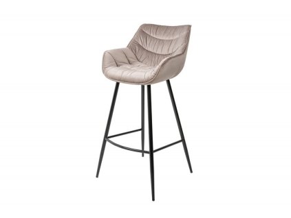 2370 7 designova barova sametova zidle dubova luzian