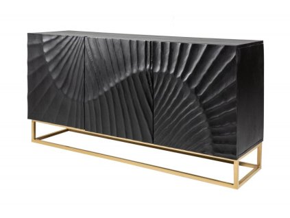 2766 8 designova 3d masivni komoda cerna sirius ii