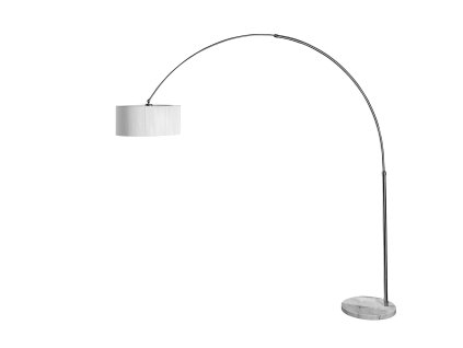 303 7 designova kovova stojaci lampa bila circini