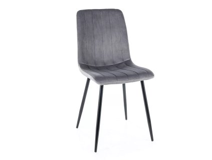 sametová jídelní židle ironforge – černá do jídelny