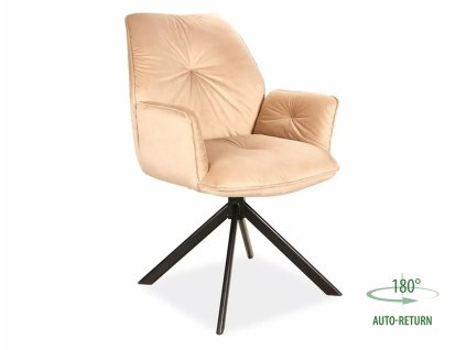 sametové křeslo boogie ii – černá do jídelny