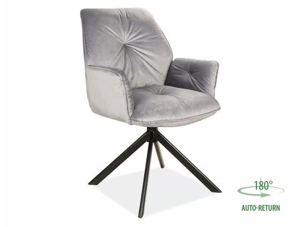 sametové křeslo boogie ii – černá do jídelny