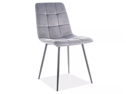 sametová jídelní židle herbalism 2 – černá do jídelny