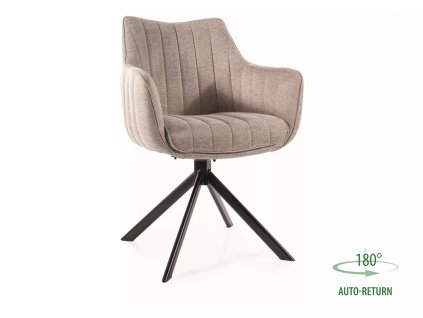 Sametová jídelní židle Blacksmith – béžová