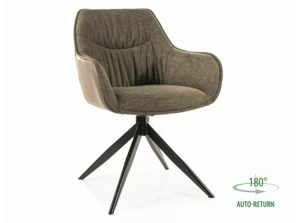 sametová jídelní židle thunder bluff 5 – olivová do jídelny