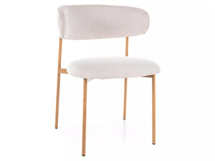 sametová jídelní židle mage 6 – béžová do jídelny