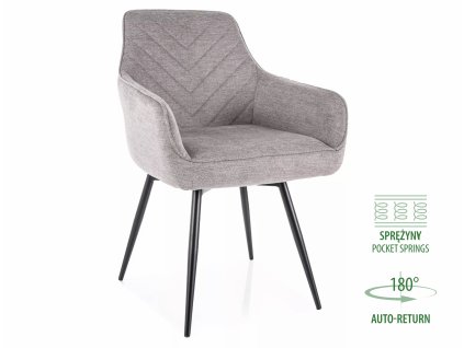 jídelní židle předseda servio brego šedá do jídelny