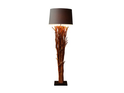 Lampa Stojací lampa EUPHORIA 175cm naplavené dřevo hnědá