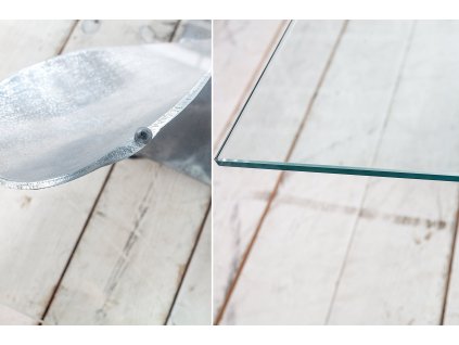 konferenční stolek tvrzené sklo průhledná