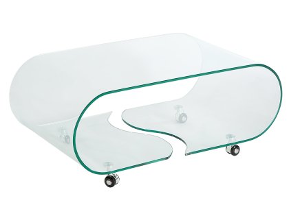 konferenční stolek tvrzené sklo průhledná