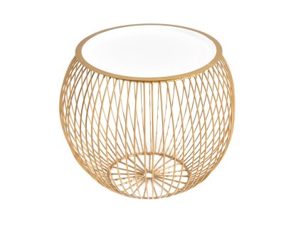 konferenční stolek kov zlatá