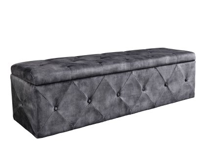 Doplněk Lavička EXTRAVAGANCIA 140cm mikrovlákno antik šedá