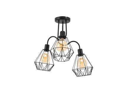 Bendinni, 515150cm lustr 3 černý - LA-BEN-CH3-B