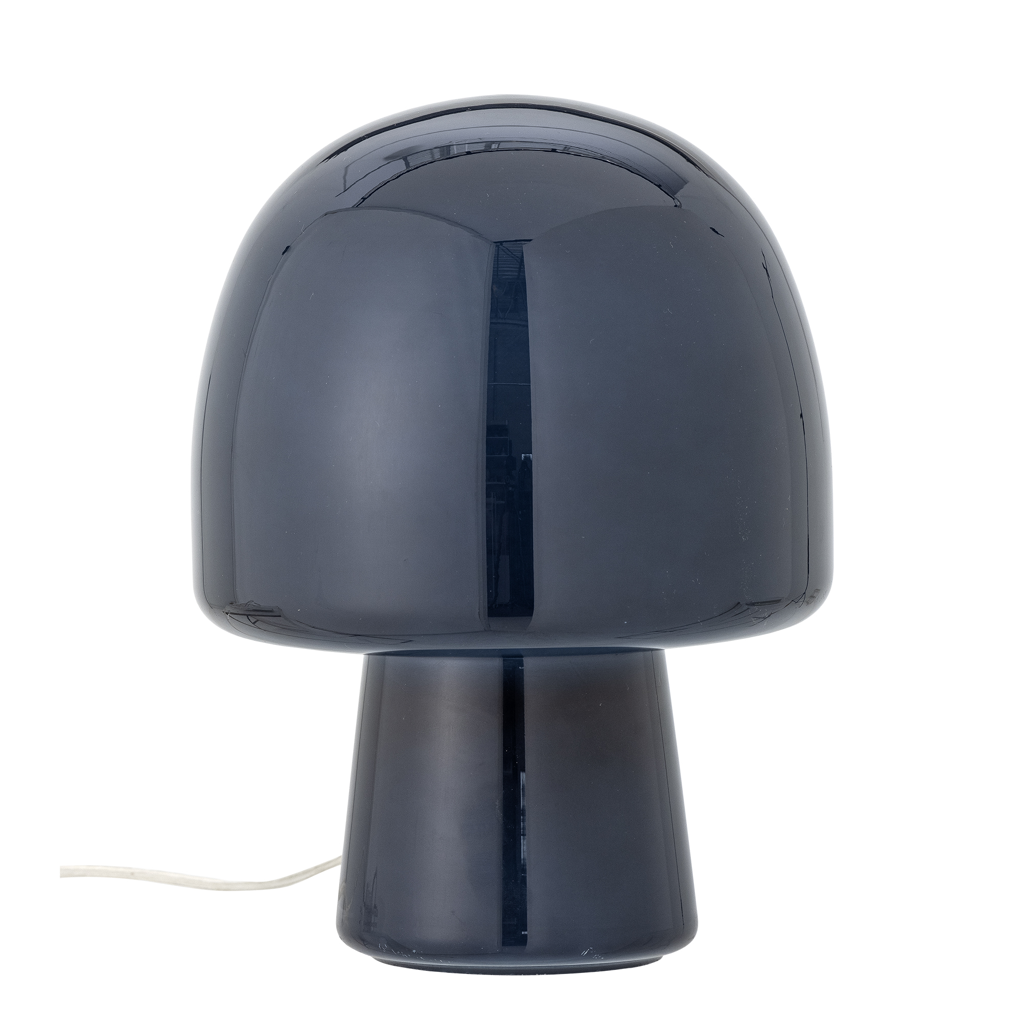 BLOOMINGVILLE Modrá stolní lampa Paddy skleněný