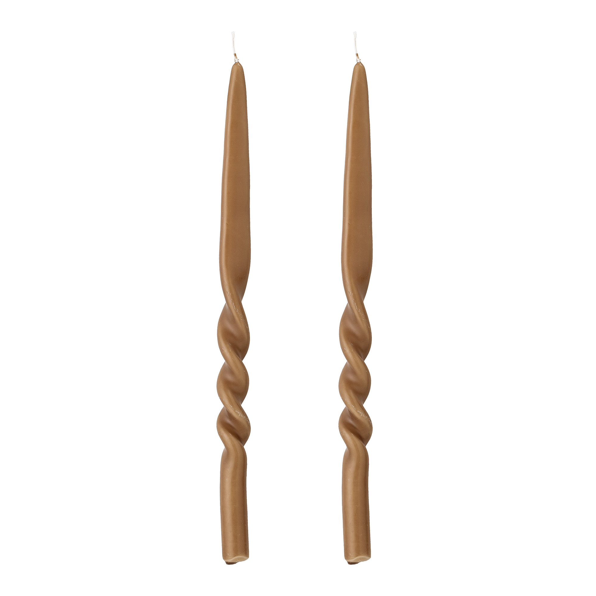 BLOOMINGVILLE Svíčka Twist, hnědá, Parafin