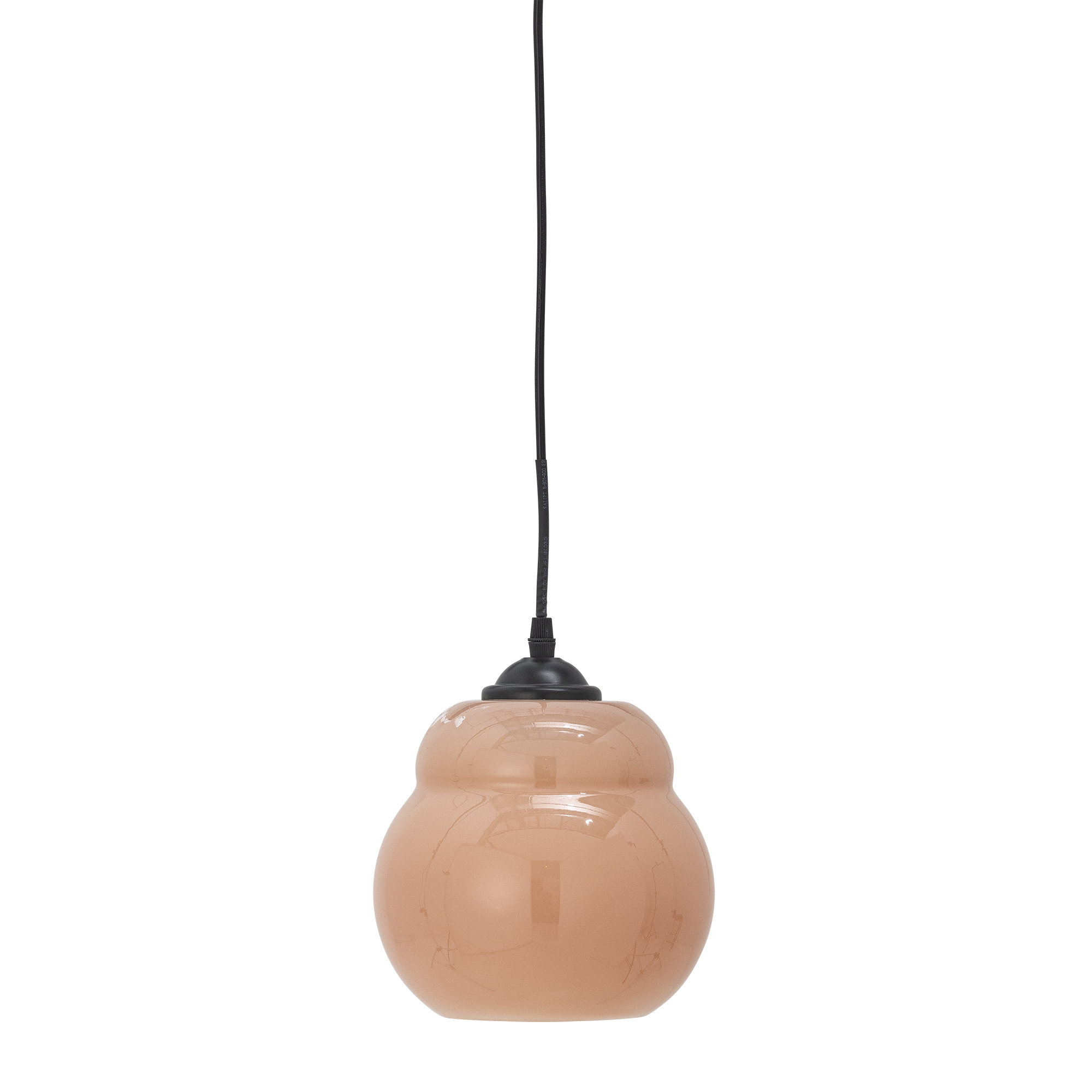 BLOOMINGVILLE Závěsná lampa Motella, růže, sklo