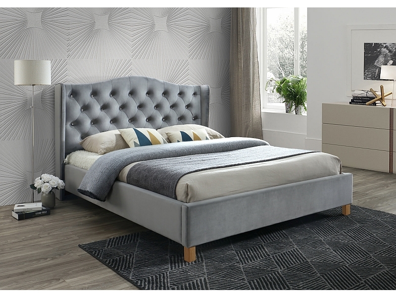 Łóżko Aspen Velvet ASPENV160SZD