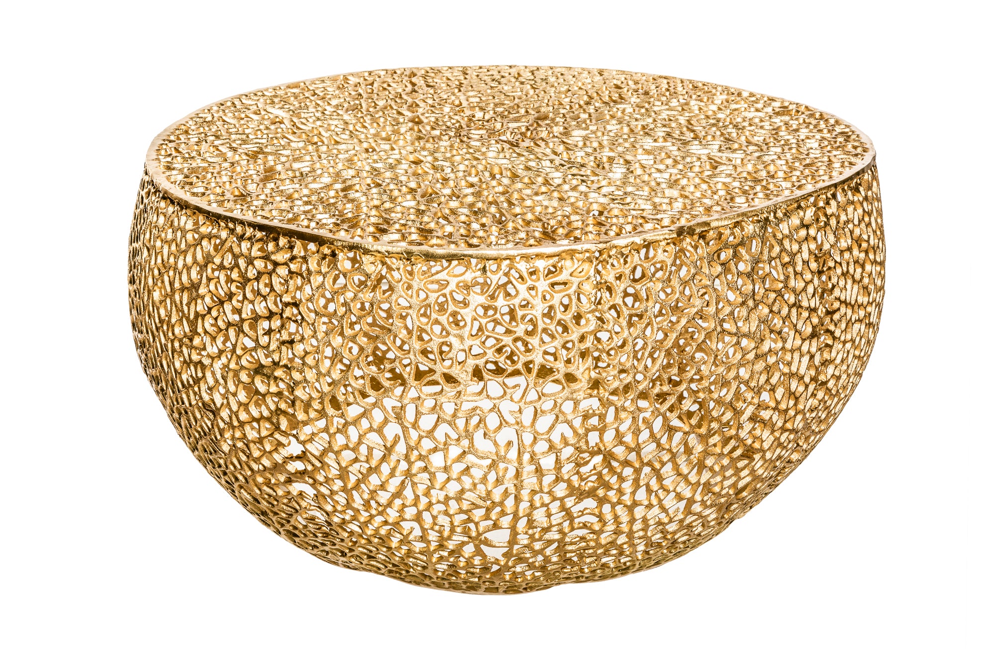 INVICTA INTERIOR Konferenční stolek Leaf 80cm gold