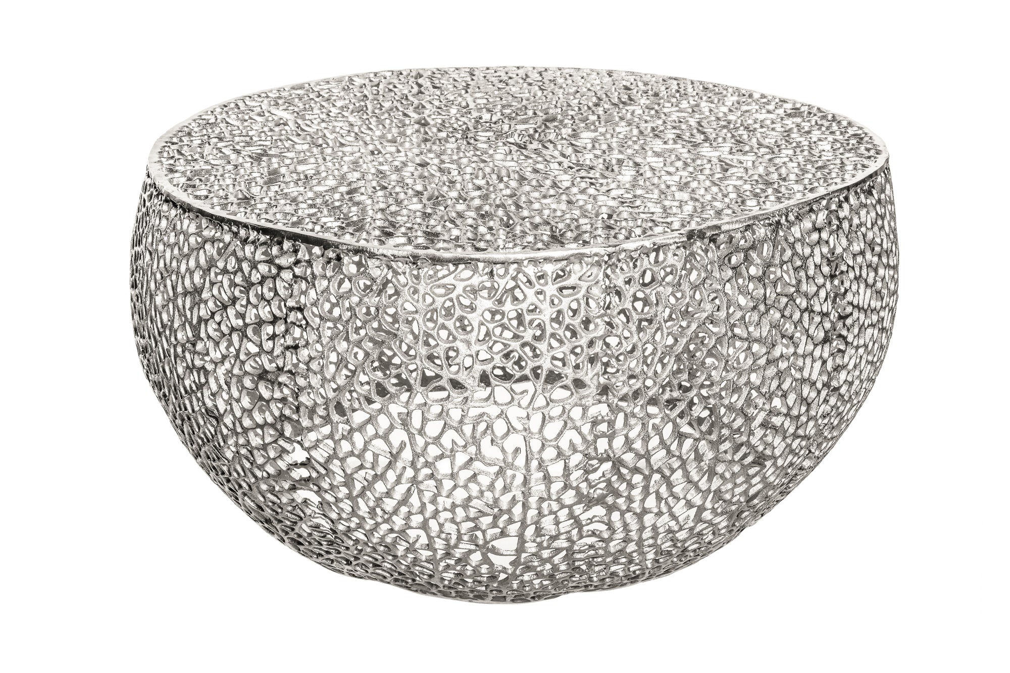 INVICTA INTERIOR Konferenční stolek Leaf silver 80cm
