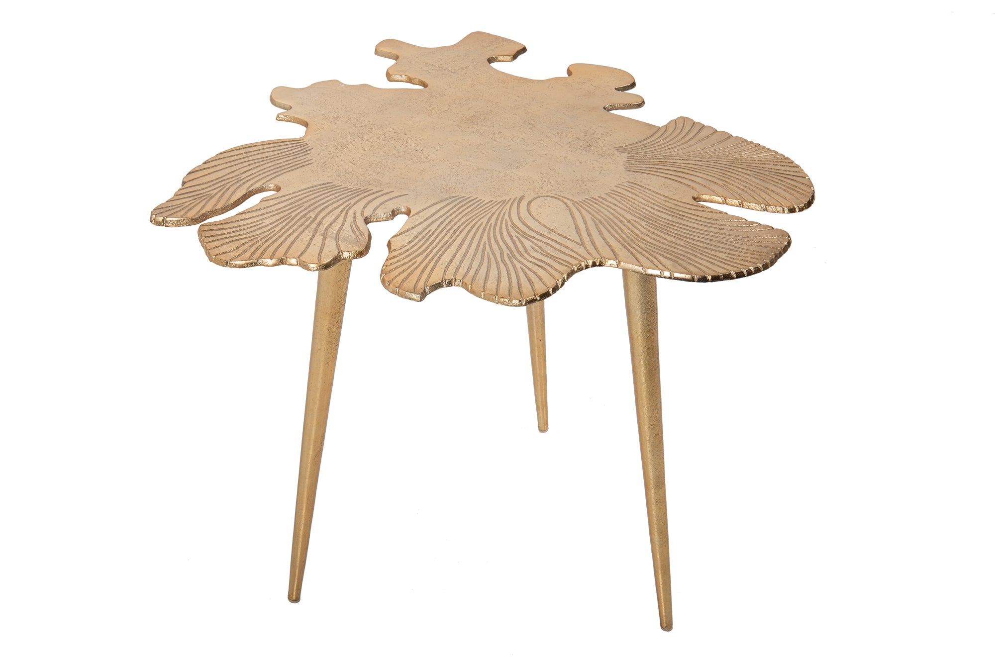 Invicta Konferenční stolek ABSTRACT LEAF 60cm zlatý