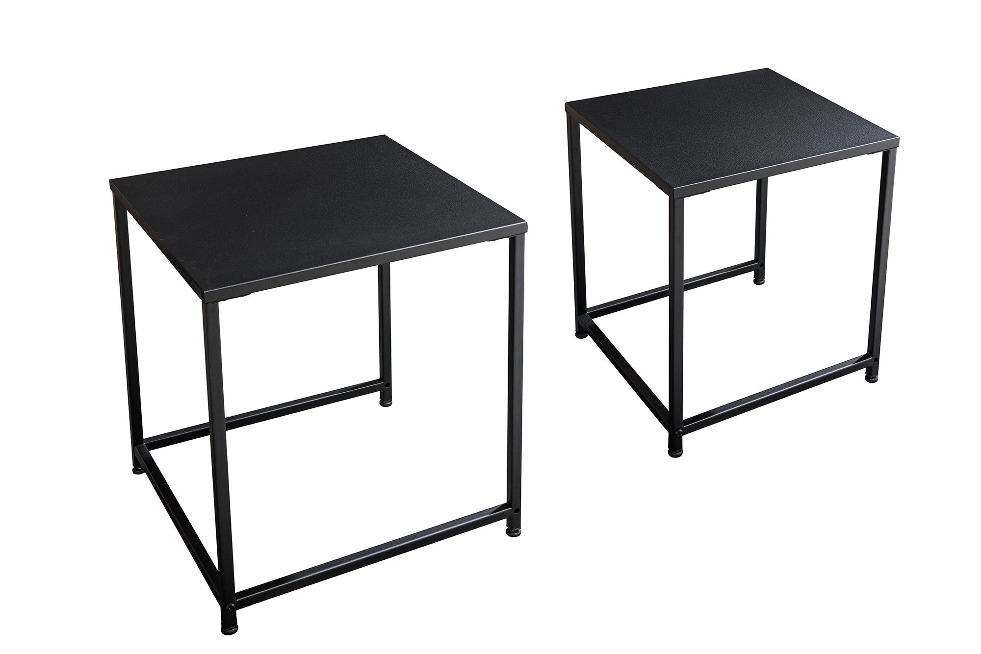 INVICTA INTERIOR Konferenční stolek GRID Duo Black Kov/černý 40 cm