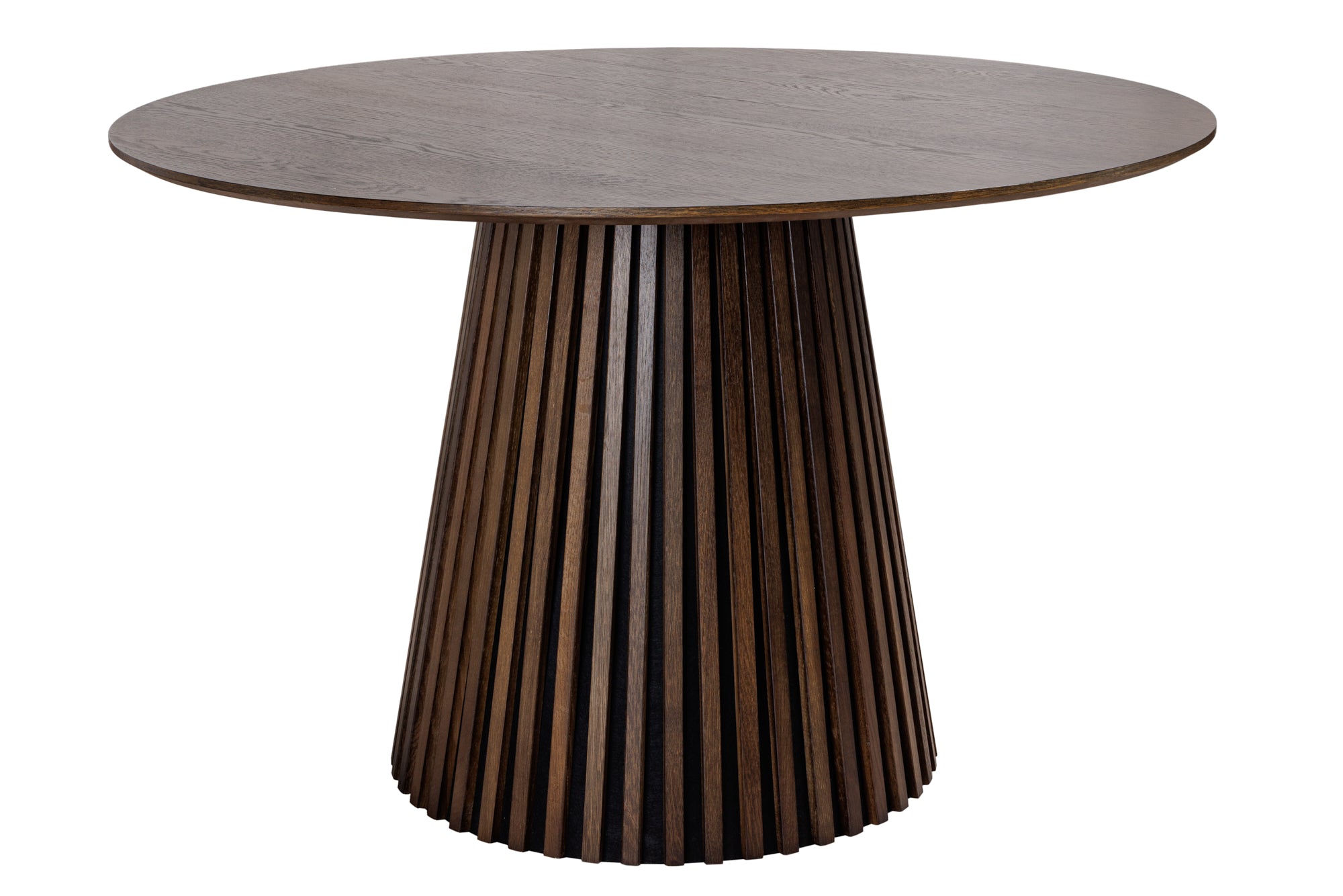 Jídelní stůl VALHALLA WOOD 140cm kulatý dub tmavý