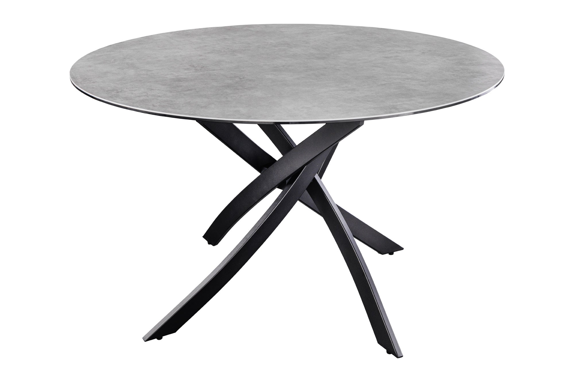 Jídelní stůl ALPINE 120cm kulatý keramický antracit