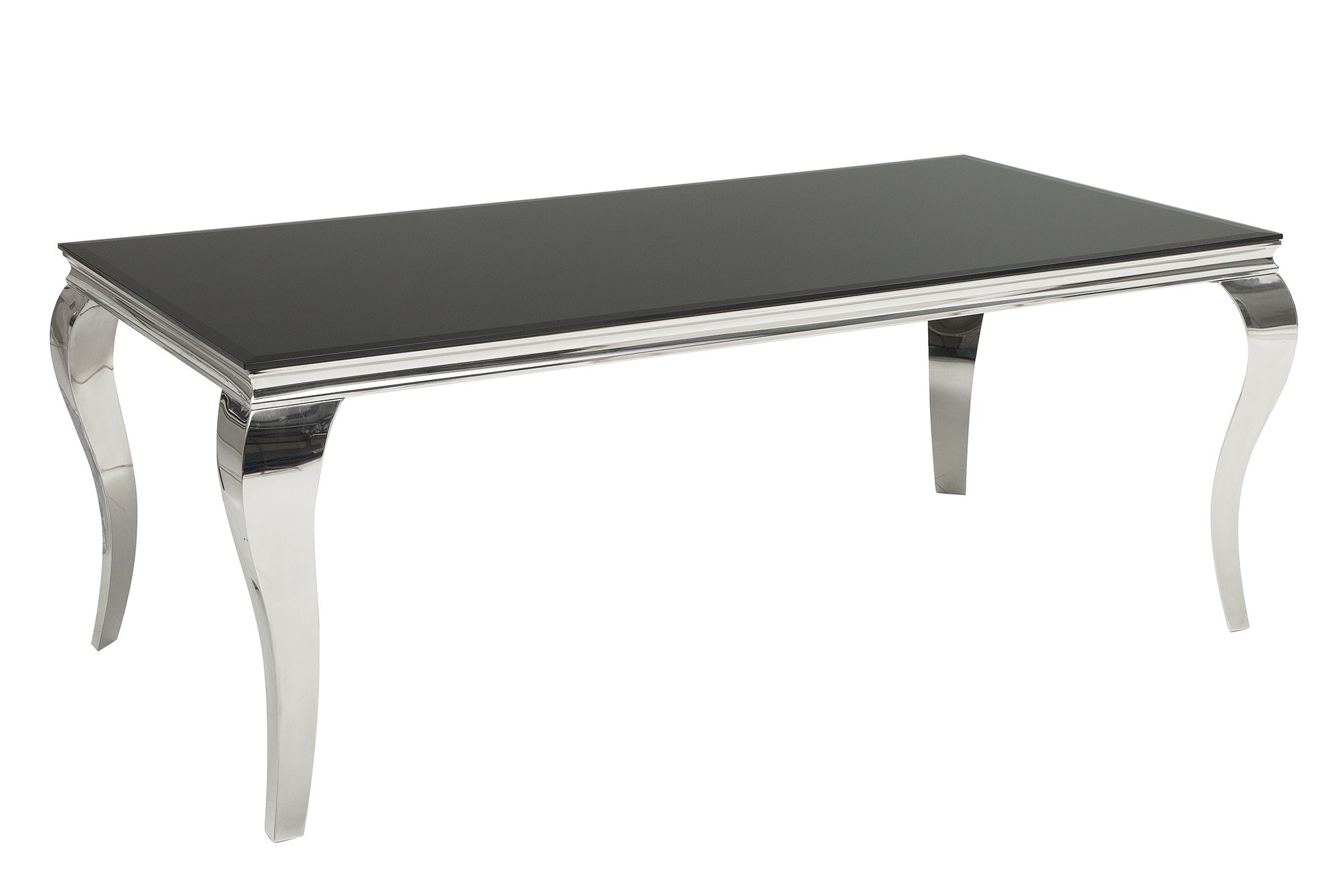 Jídelní stůl MODERN BAROCK 200cm tvrzené sklo černé