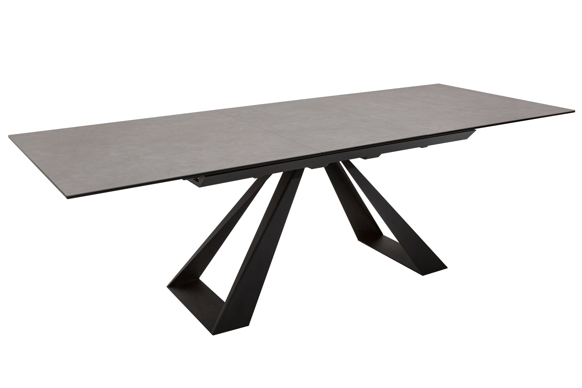 Jídelní stůl CONCORD 180-230cm keramika antracit a tvrzené sklo