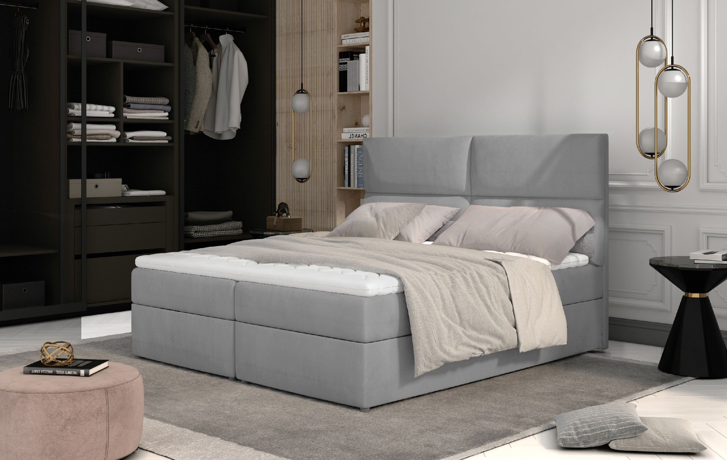 ELTAP Amber 165x210 Barva: Šedý, Textilie: Monolith 84, Rozměr: 160x200