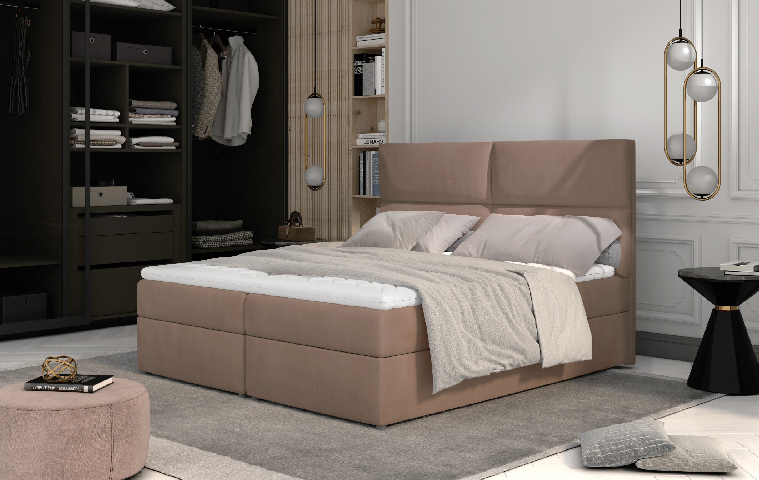 ELTAP Amber 145x210 Barva: Hnědý, Textilie: Monolith 09, Rozměr: 140x200