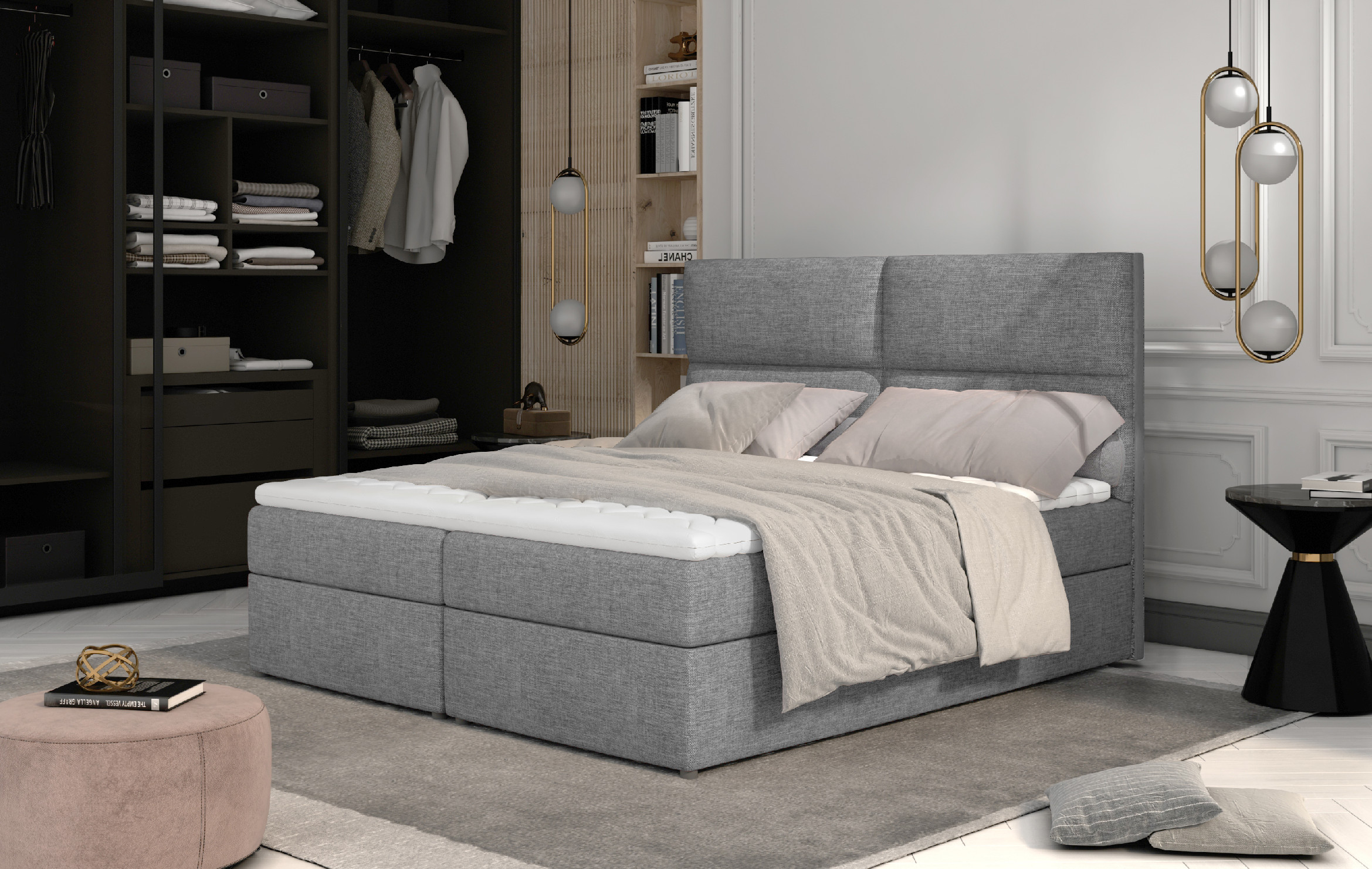 ELTAP Amber 145x210 Barva: Šedý, Textilie: Sawana 21, Rozměr: 140x200