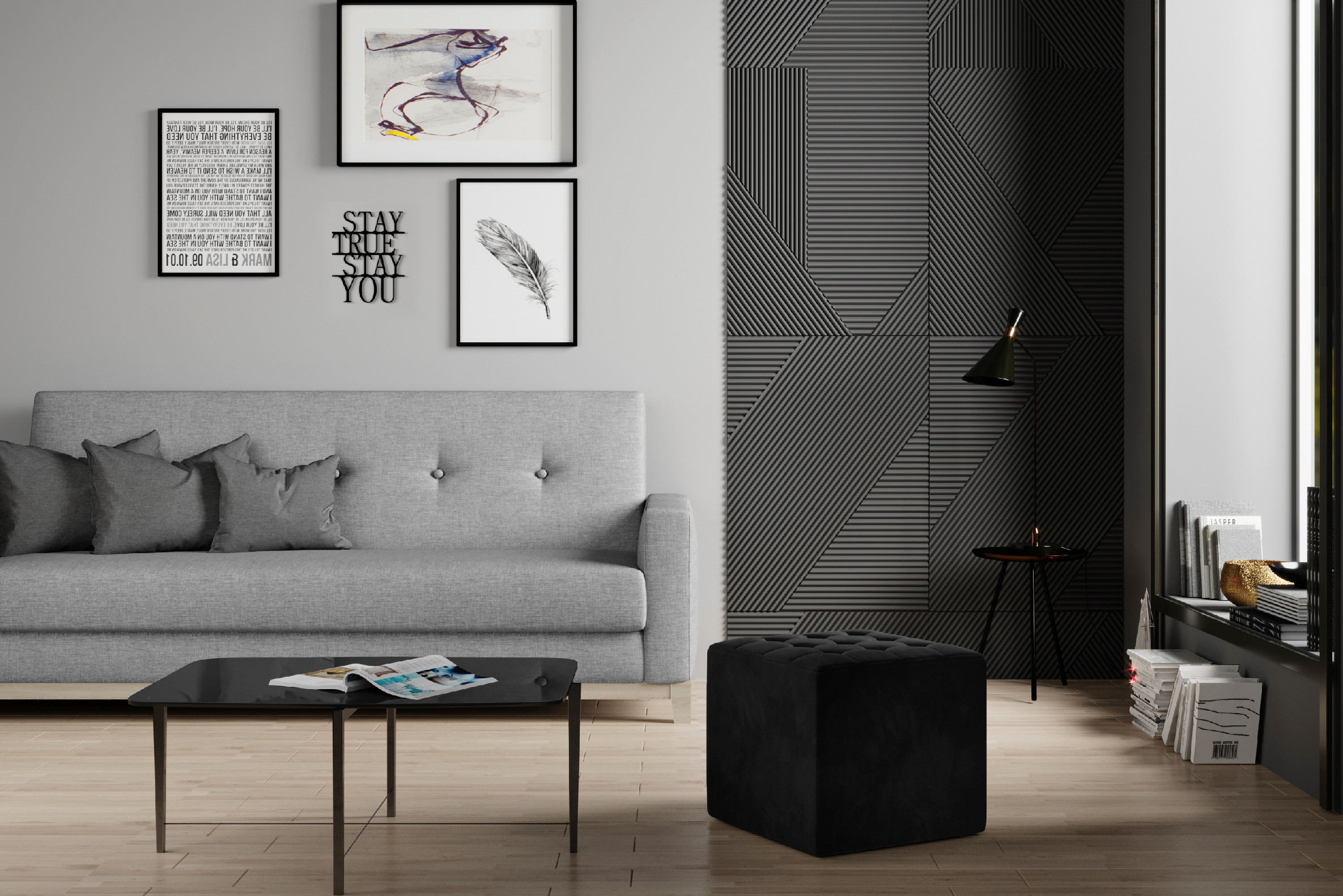 ELTAP Nolla Barva: Černý, Textilie: Mat Velvet 99