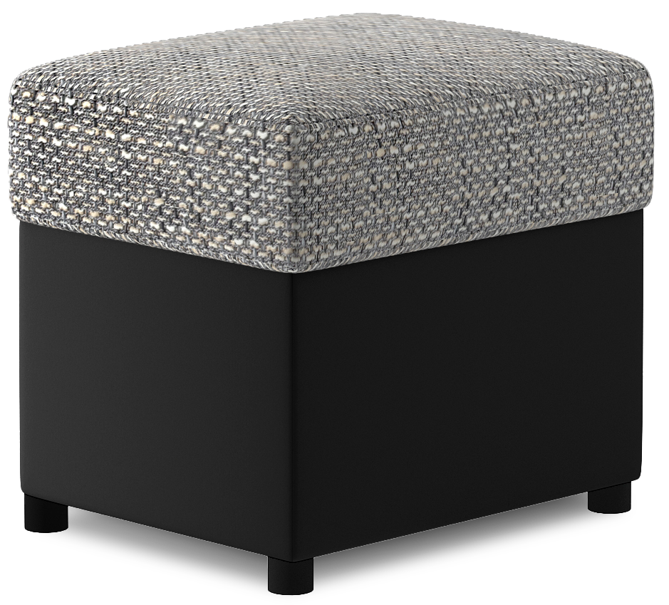 ELTAP Pouf R2 Barva: Šedý, Textilie: Berlin 01, Soft 11