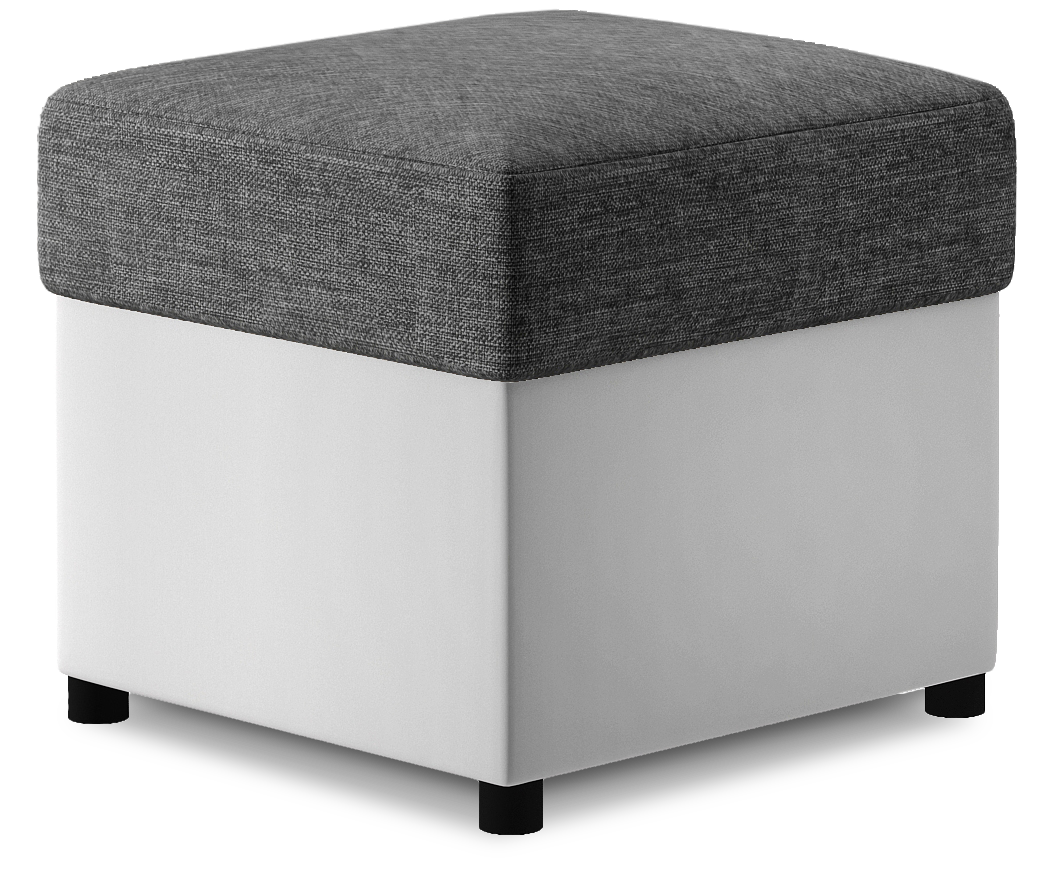 ELTAP Pouf R3 Barva: Temný Šedý, Textilie: Sawana 05, Soft 17