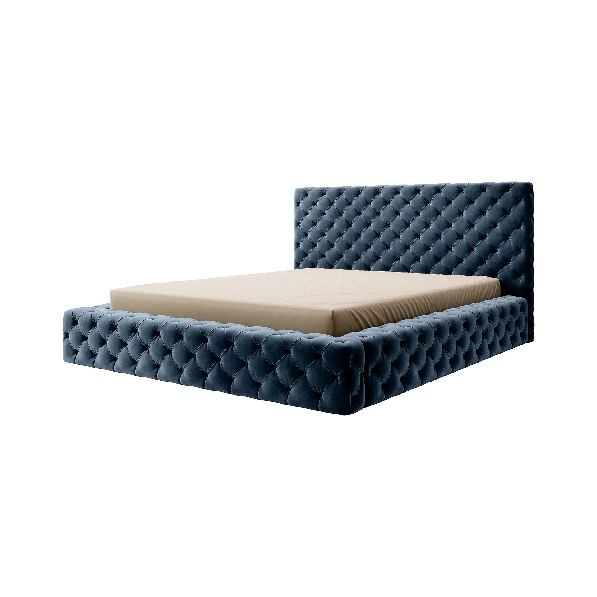 ELTAP Postel Princce 180x200 Barva: Modrý, Textilie: Lukso 40, Rozměr: 180x232