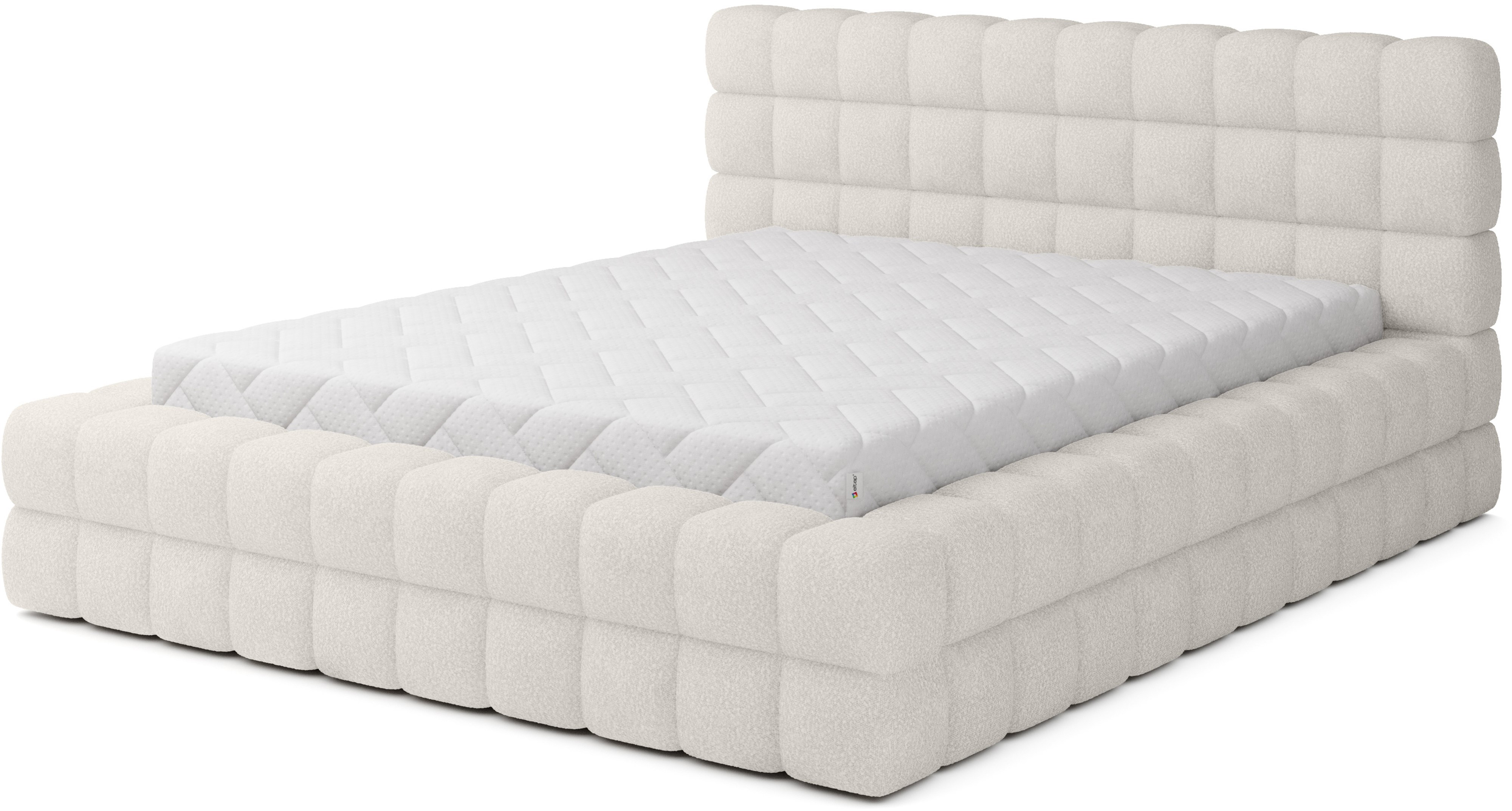 ELTAP Postel Dizzle Barva: Bílý, Textilie: Jaffray 01, Rozměr: 160x200