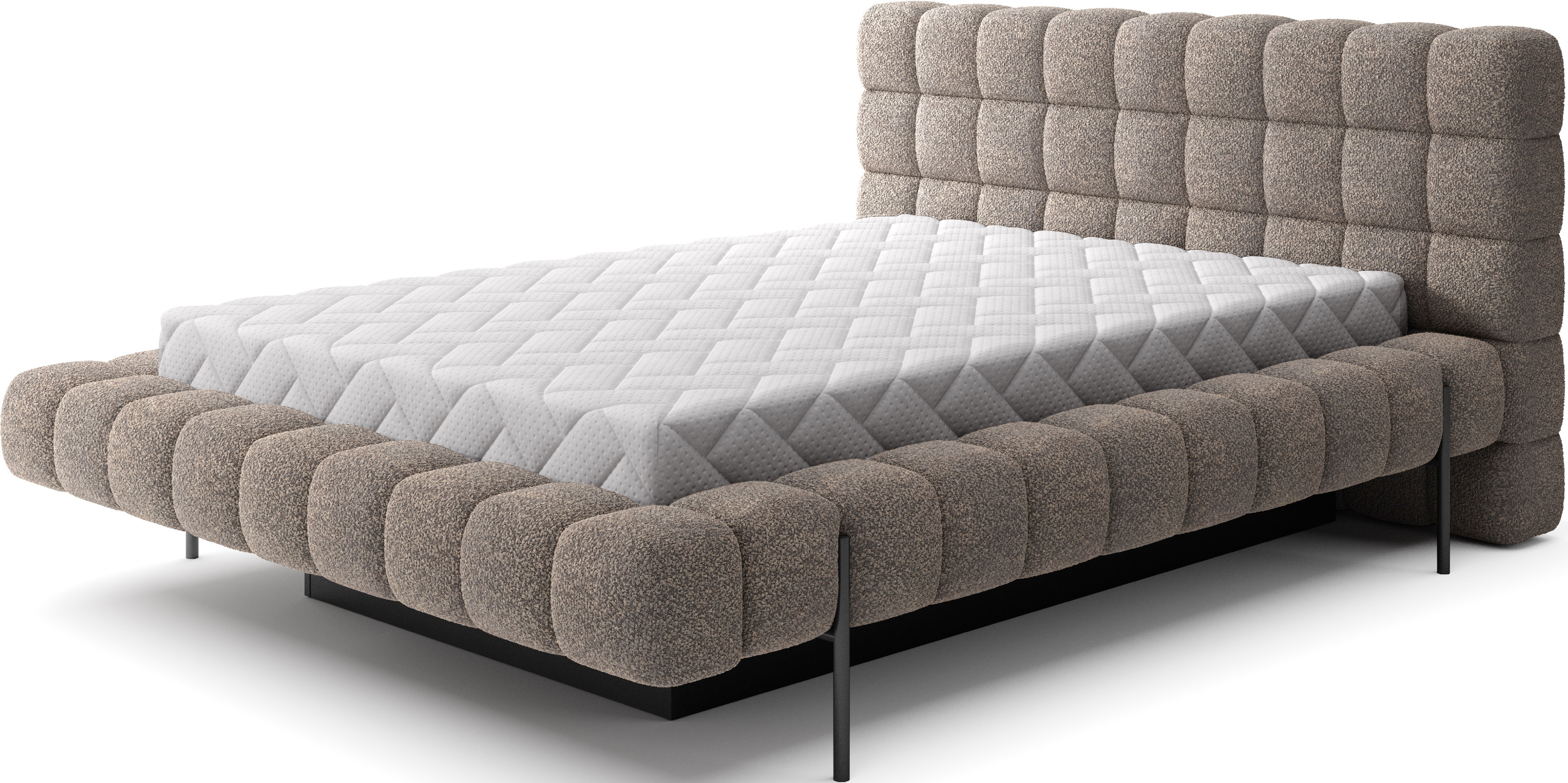 ELTAP Łoże Magentta + Stelaż met./pod.gaz./kontener Barva: Hnědá, Textilie: Royal 20, Rozměr: 140x200