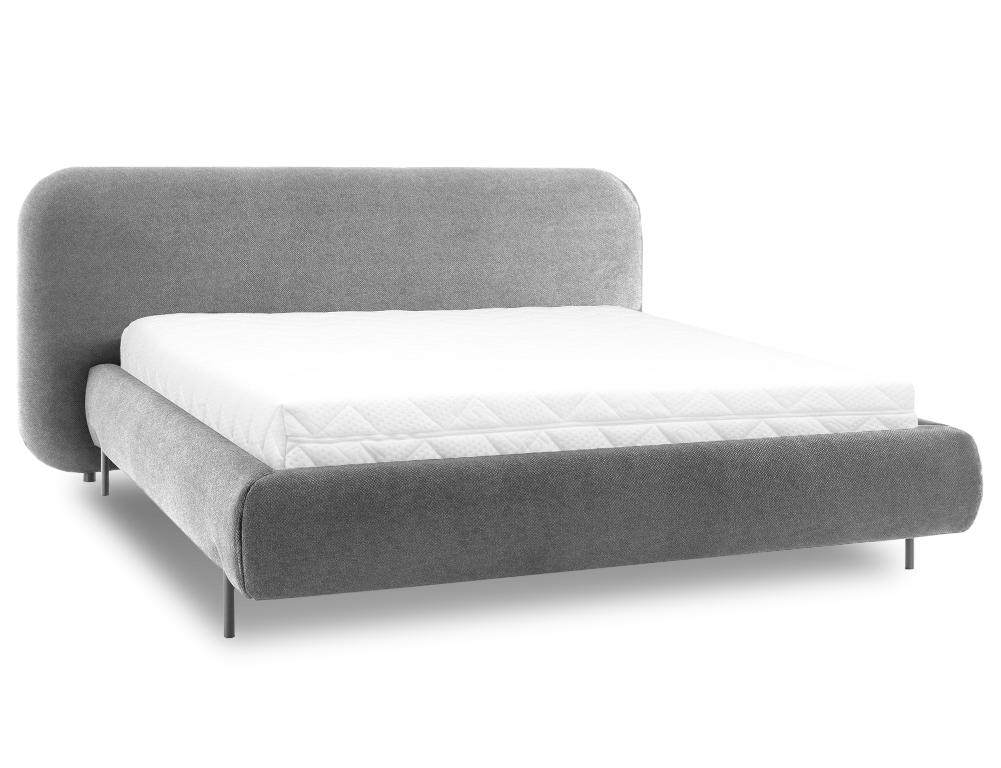 ELTAP Postel Pointt + Kovový rám/plynový výtah/kontejner Barva: Šedá, Textilie: Paolli 04, Rozměr: 140x200