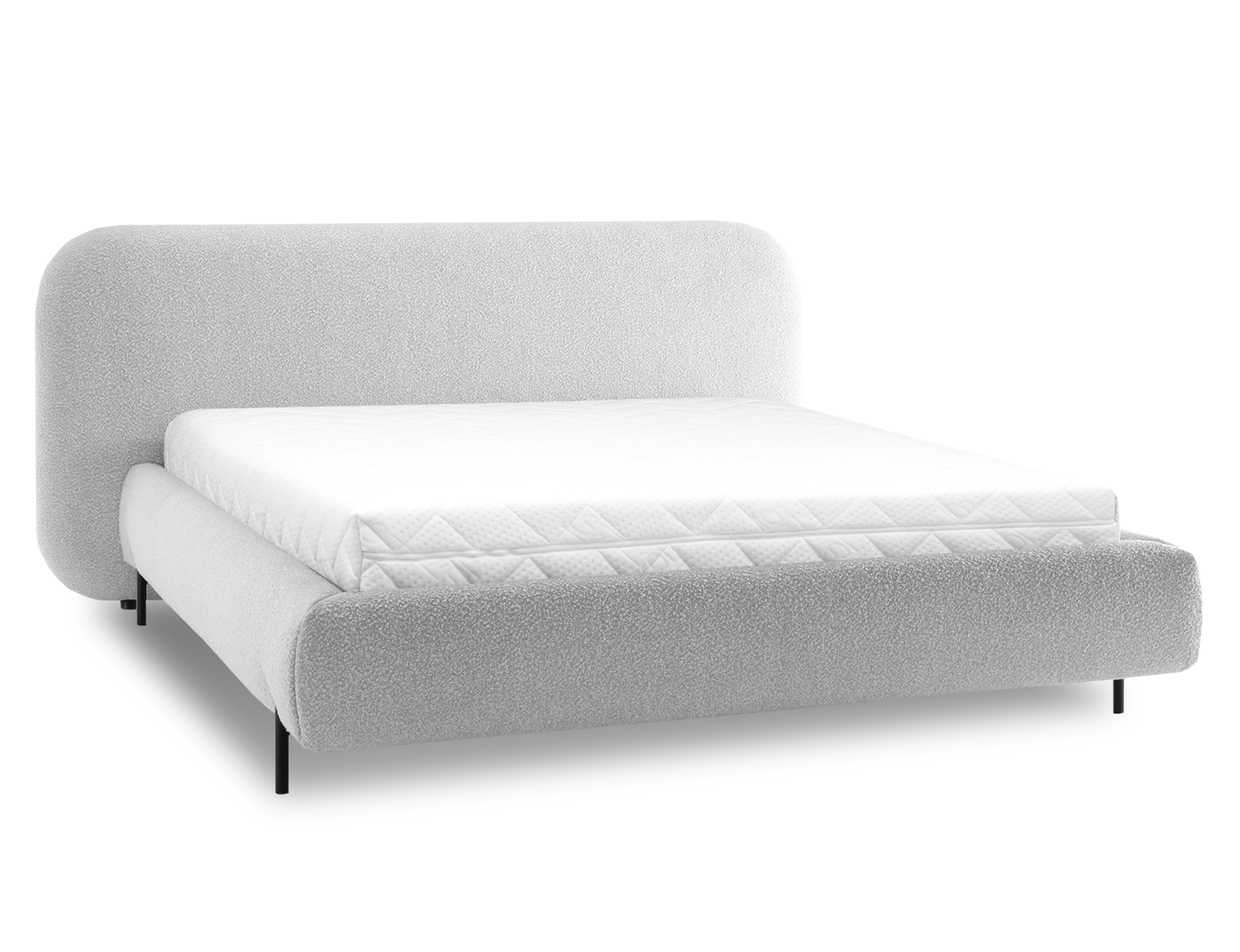 ELTAP Postel Pointt + Kovový rám/plynový výtah/kontejner Barva: Šedá, Textilie: Jaffray 03, Rozměr: 140x200