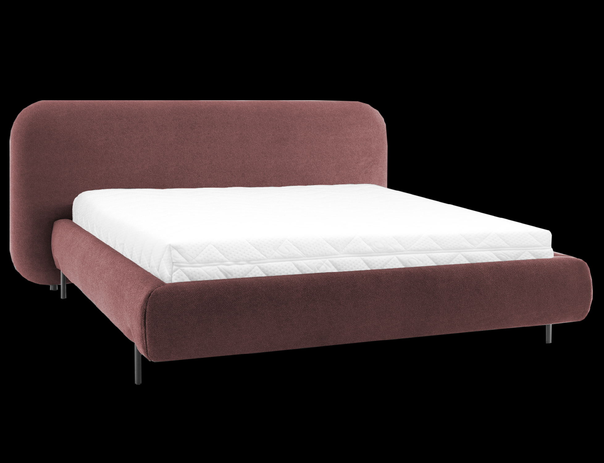 ELTAP Postel Pointt + Kovový rám/plynový výtah/kontejner Barva: Růžová, Textilie: Paolli 24, Rozměr: 160x200