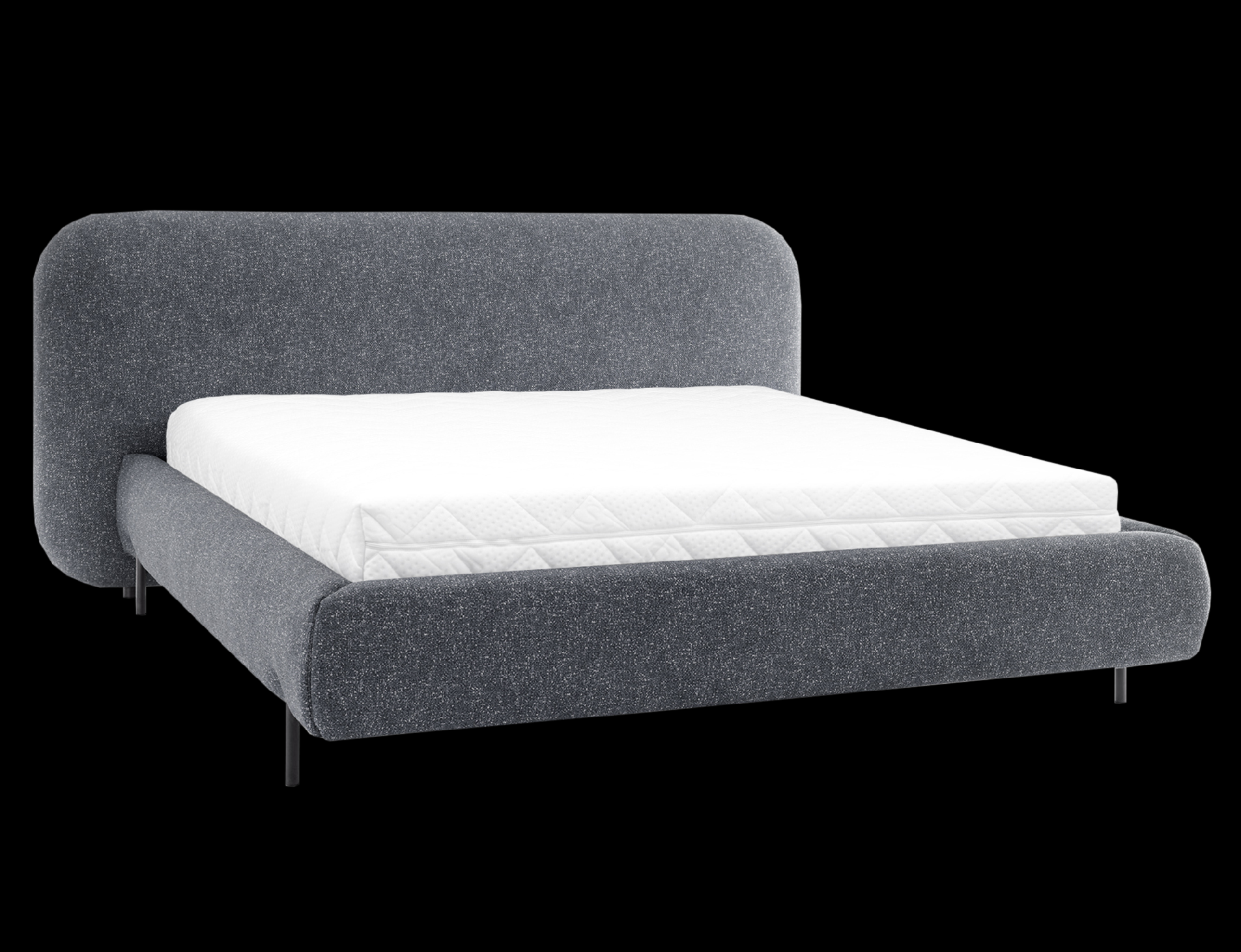 ELTAP Postel Pointt + Kovový rám/plynový výtah/kontejner Barva: Modrá, Textilie: Breona 40, Rozměr: 160x200