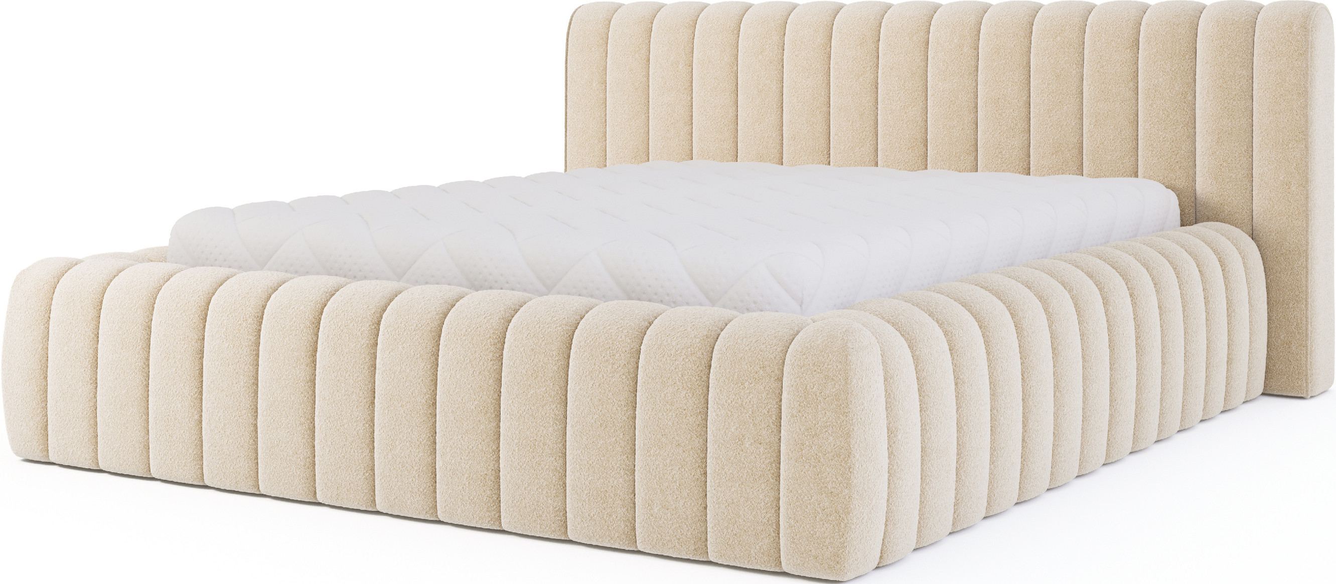 ELTAP Carilla postel + kovový rám/plynový píst/kontejner Barva: Hnědá, Textilie: Tonall 22, Rozměr: 140x200