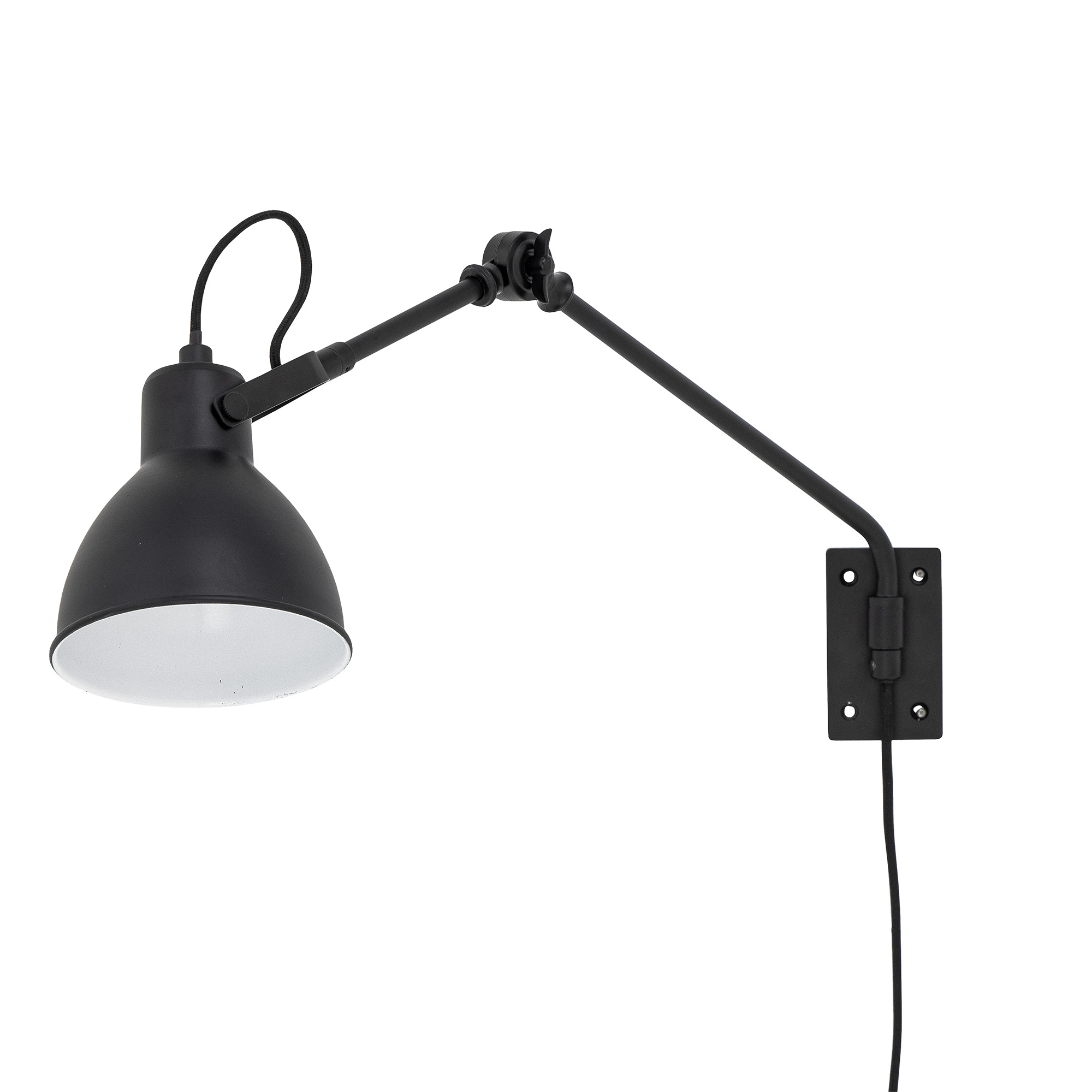 CREATIVE COLLECTION Černá kovové nástěnné svítidlo Jili