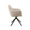 Sametová jídelní židle Blacksmith – béžová  – pohled na produkt